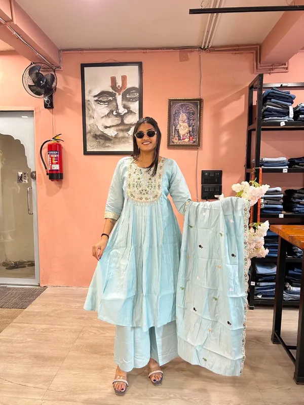 Light_Blue_Roman_Silk_Anarkali_Embroidered_Kurta_Set_For_Women