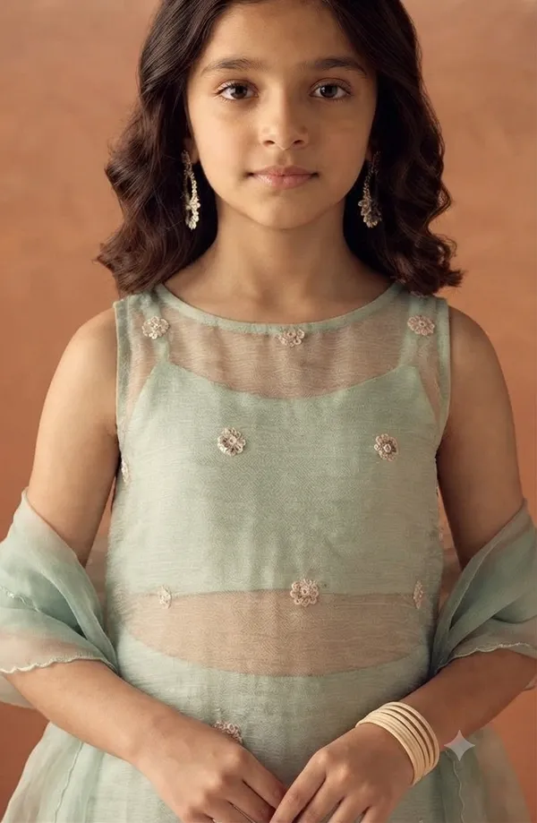 Mint_Green_Roman_Silk_Straight_Kurta_Set_For_Girls