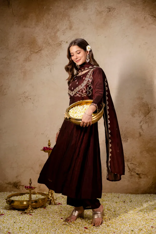 Maroon_Vichitra_Silk_Kurta_Sharara_Set_For_Women