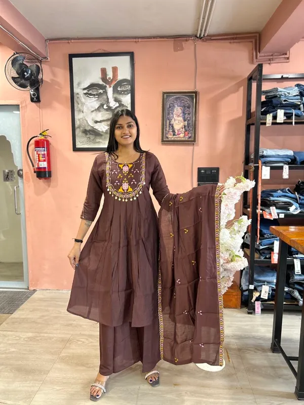 Women’s_Brown_Embroidered_Anarkali_Kurta_with_Palazzo_Pants_&_Dupatta_Set