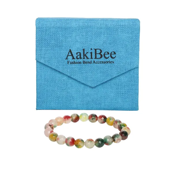 Multicolor_Agate_Stone_Reiki_Healing_Bracelet_For_Unisex