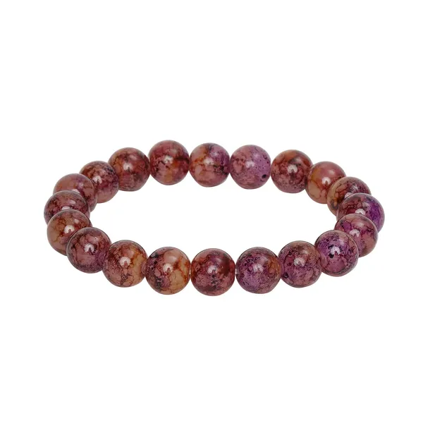 Purple_And_Yellow_Crystal_Quartz_Semi-Precious_Stone_Stretch_Bracelet_For_Women/Men
