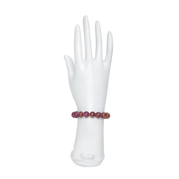 Purple_And_Yellow_Crystal_Quartz_Semi-Precious_Stone_Stretch_Bracelet_For_Women/Men
