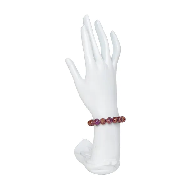 Purple_And_Yellow_Crystal_Quartz_Semi-Precious_Stone_Stretch_Bracelet_For_Women/Men
