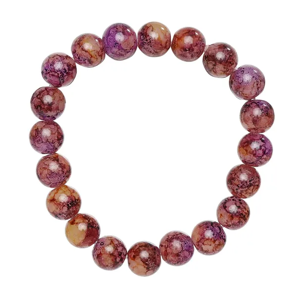 Purple_And_Yellow_Crystal_Quartz_Semi-Precious_Stone_Stretch_Bracelet_For_Women/Men
