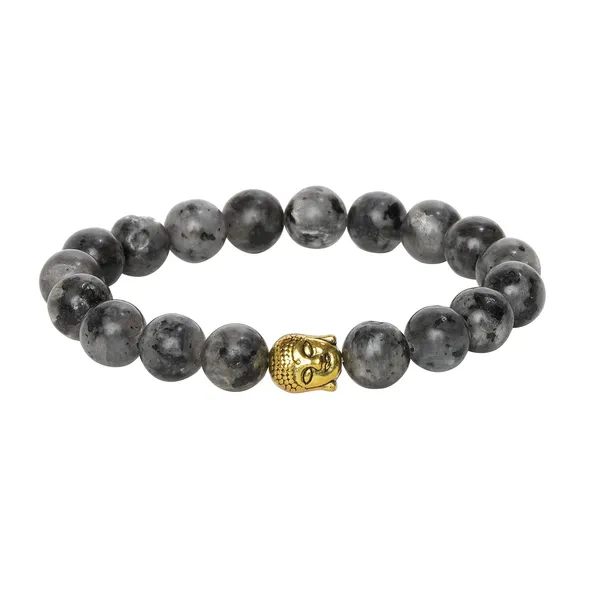 Black_Labradorite_Semi-Precious_Stone_Stretch_Bracelet_For_Women/Men