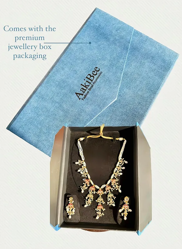 Gold_Kundan_Pearl_Necklace_Set_For_Women