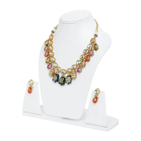 Multicolor_Kundan_Stone_Necklace_Set_For_Women
