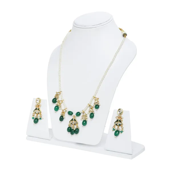 Green_Kundan_Pearl_Necklace_Set_For_Women
