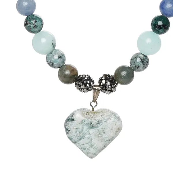Green_And_White_Amazonite_Pearl_Heart_Pendant_Necklace_For_Women