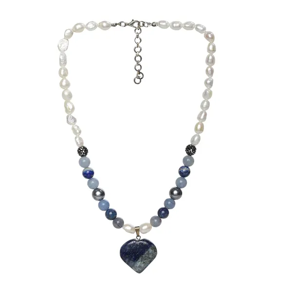Blue_And_White_Pearl_Semi-Precious_Stone_Heart_Pendant_Necklace_For_Women