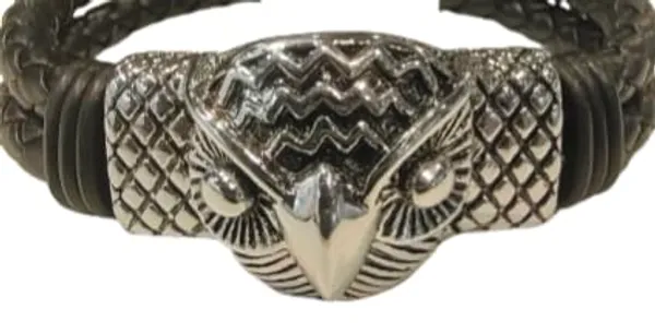 Black_Leather_Woven_Eagle_Clasp_Bracelet_For_Men