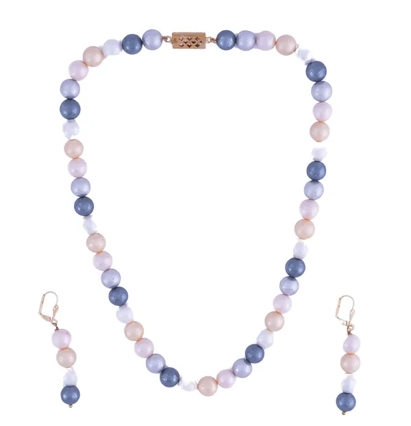 Multicolor_Shell_Pearl_Texture_Necklace_Set_With_Earrings_For_Women