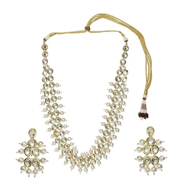 White_Kundan_Pearl_Traditional_Necklace_Set_For_Women