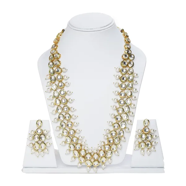 White_Kundan_Pearl_Traditional_Necklace_Set_For_Women