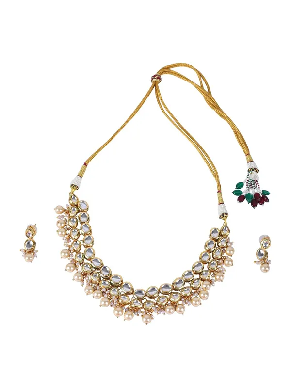 Golden_Kundan_Pearl_Double_Line_Choker_Necklace_Set_With_Earrings_For_Women