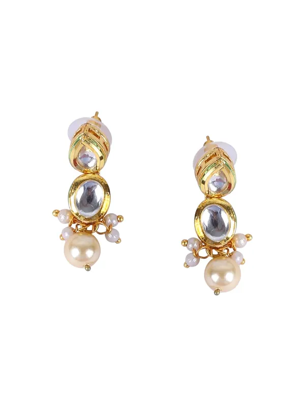 Golden_Kundan_Pearl_Double_Line_Choker_Necklace_Set_With_Earrings_For_Women