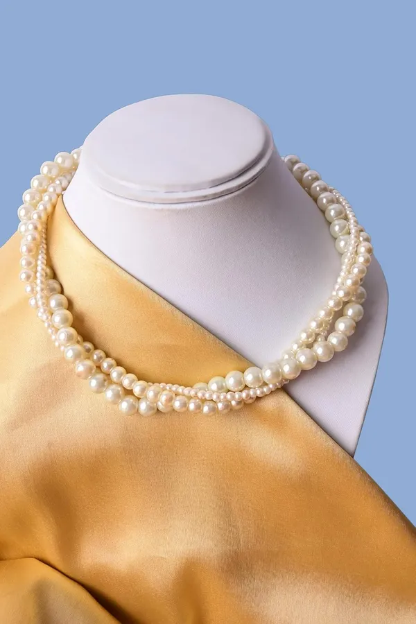 White_Pearl_Triple_Layer_Twist_Mala_Necklace_For_Women