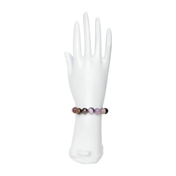 Purple_Auralite_Semi-Precious_Crystal_Stretch_Bracelet_For_Women/Men