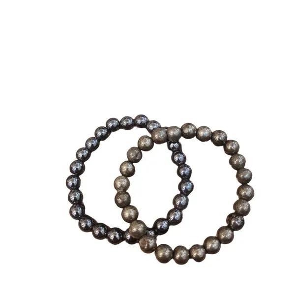 Golden_And_Black_Pyrite_Obsidian_Stone_Healing_Bracelet_Set_For_Unisex_Pack_Of_2