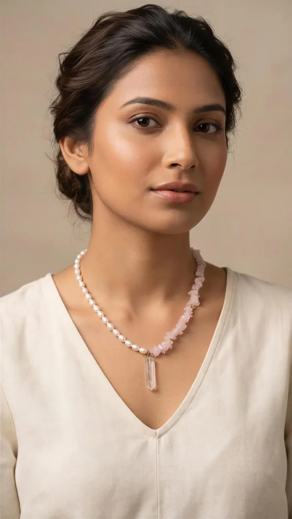 Pink_And_White_Pearl_Rose_Quartz_Stone_Pendant_Necklace_Set_For_Women