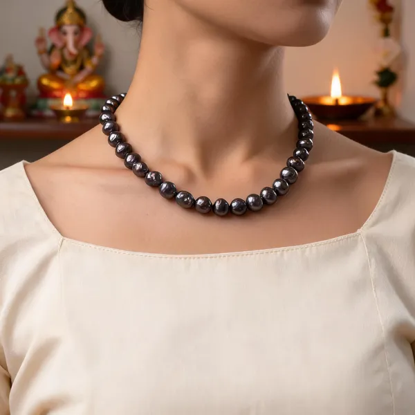 Black_Real_Pearl_Beaded_Mala_For_Women