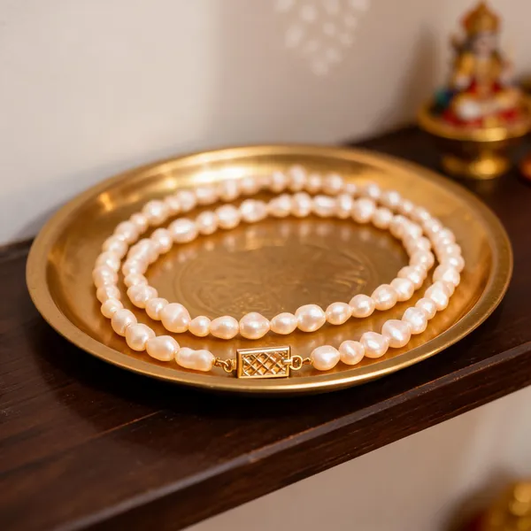 Light_Pink_Natural_Real_Pearl_Beaded_Mala_For_Women
