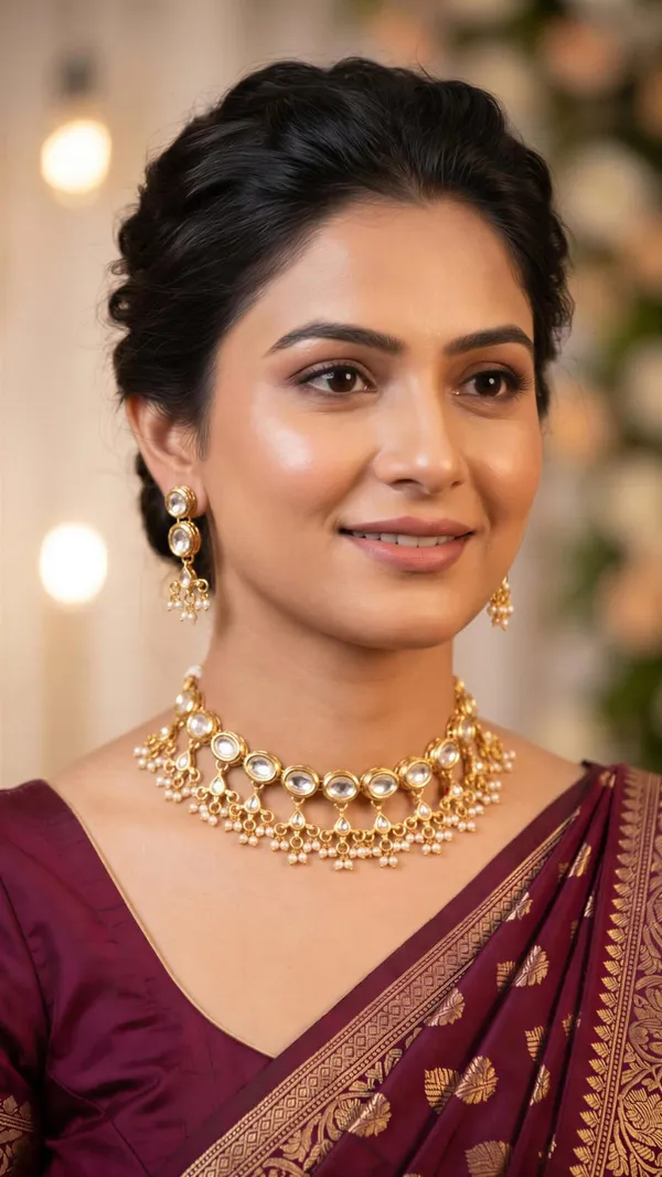 Golden_Kundan_Traditional_Necklace_And_Earrings_Set_For_Women