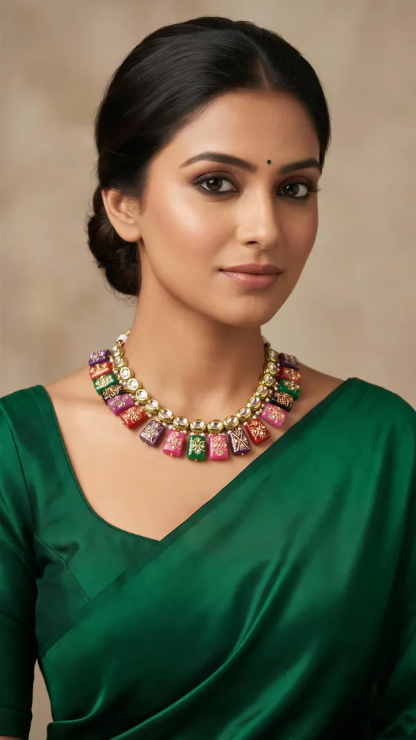 Multicolor_Kundan_Stone_Traditional_Necklace_Set_For_Women