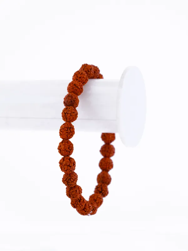Orange_Natural_5_Mukhi_Rudraksha_Bead_Bracelet_For_Women_And_Men