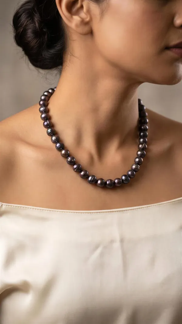 Black_Real_Pearl_Beaded_Mala_For_Women