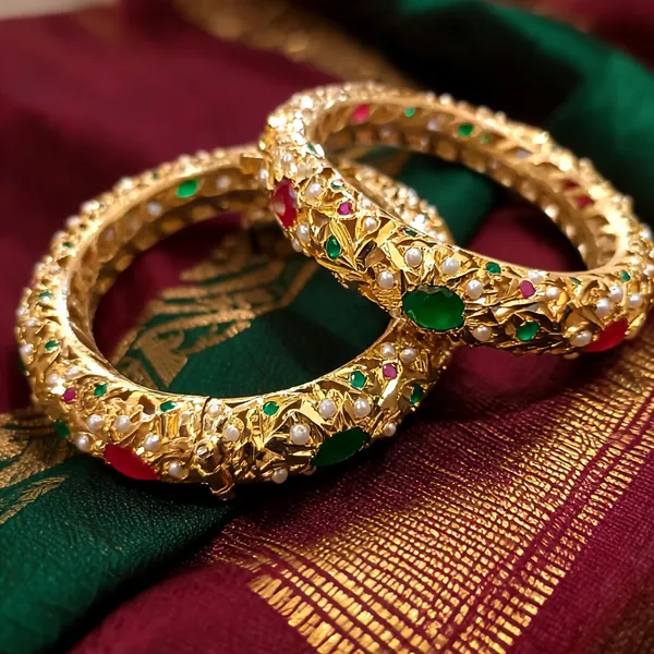 Golden_Red_Green_Brass_Stone_Studded_Jadau_Bangles_For_Women_Pack_Of_2