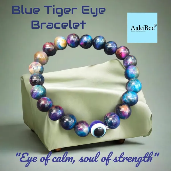 Blue_Tiger_Eye_Semi-Precious_Stone_Bracelet_For_Women_And_Men