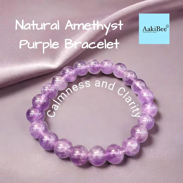 Purple_Amethyst_Semi-Precious_Stone_Bracelet_For_Women_And_Men