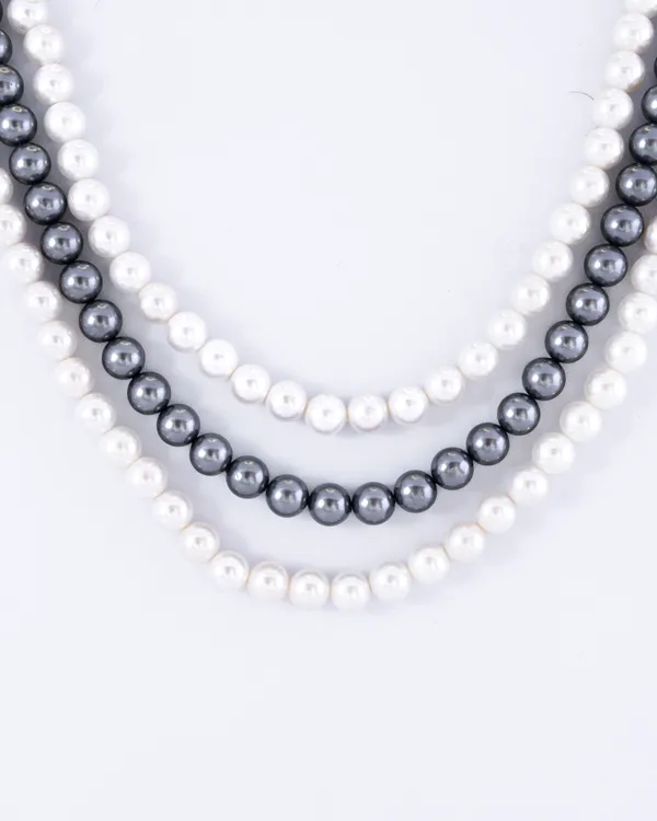White_And_Grey_Shell_Pearl_3-Layer_Mala_For_Women