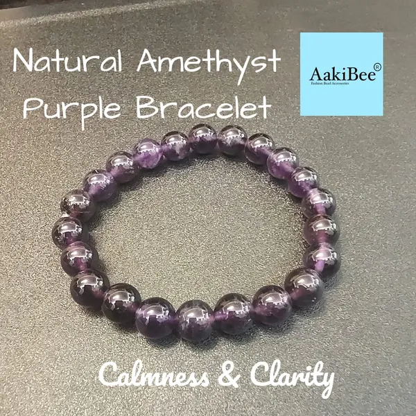 Purple_Amethyst_Semi-Precious_Stone_Bracelet_For_Women_And_Men