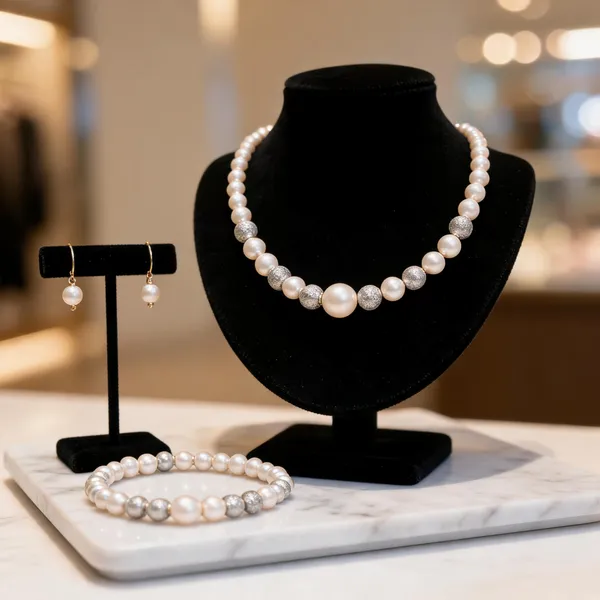White_Pearl_Necklace_Bracelet_And_Earrings_Set_For_Women_Pack_Of_2