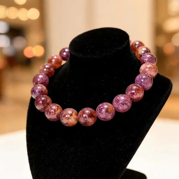 Purple_And_Yellow_Crystal_Quartz_Semi-Precious_Stone_Stretch_Bracelet_For_Women/Men