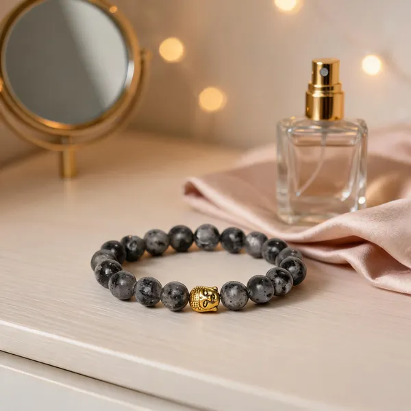Black_Labradorite_Semi-Precious_Stone_Stretch_Bracelet_For_Women/Men