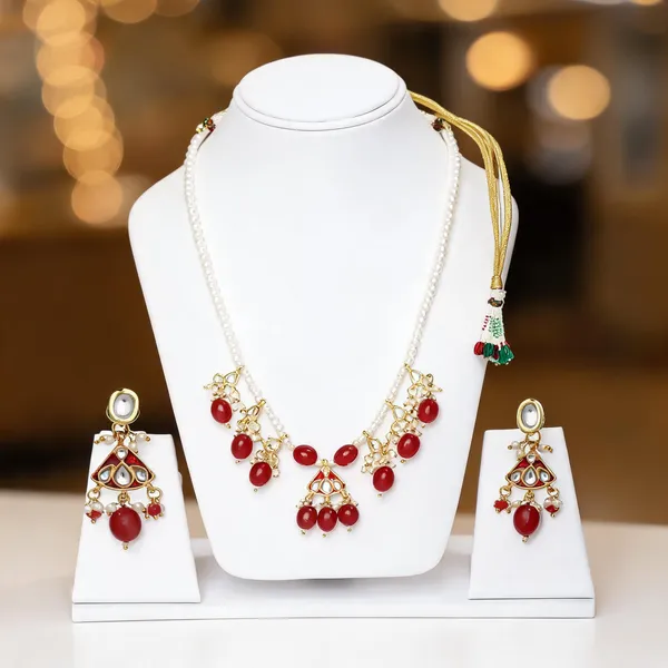 Red_Kundan_Pearl_Necklace_Set_For_Women