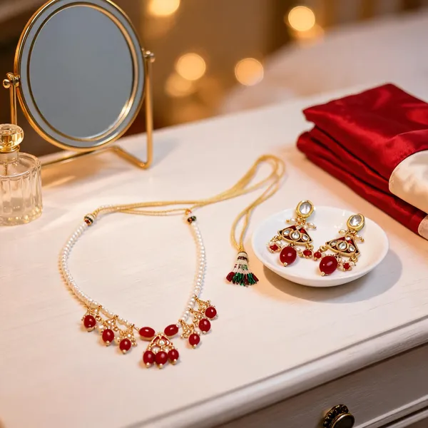Red_Kundan_Pearl_Necklace_Set_For_Women
