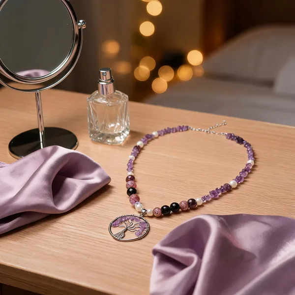 Purple_Semi-Precious_Stone_Pearl_Tree_Of_Life_Pendant_Necklace_For_Women