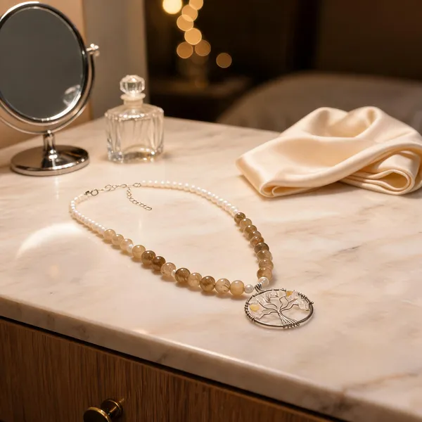 Brown_And_White_Agate_Pearl_Tree_Pendant_Necklace_For_Women