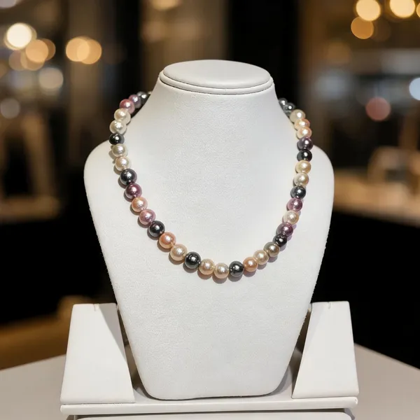 Multicolor_Shell_Pearl_Texture_Single_Mala_Necklace_For_Women