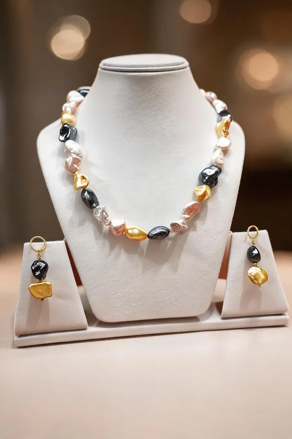 Multicolor_Baroque_Pearl_Handmade_Necklace_Set_For_Women