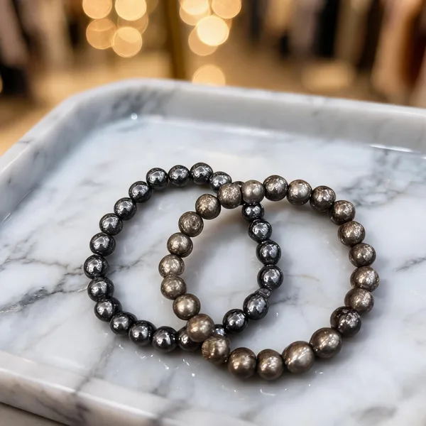 Golden_And_Black_Pyrite_Obsidian_Stone_Healing_Bracelet_Set_For_Unisex_Pack_Of_2