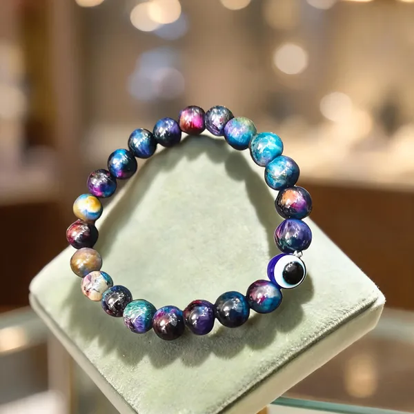 Blue_Tiger_Eye_Semi-Precious_Stone_Bracelet_For_Women_And_Men