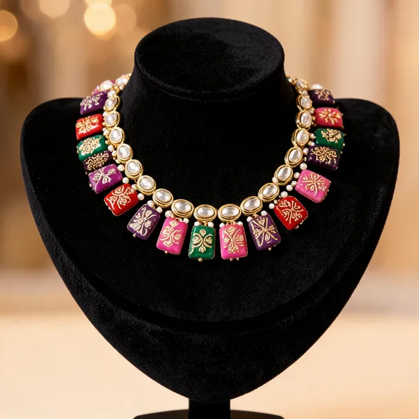 Multicolor_Kundan_Stone_Traditional_Necklace_Set_For_Women
