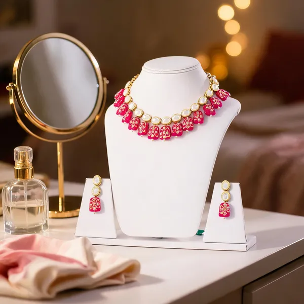 Pink_Kundan_And_Stone_Traditional_Necklace_Set_For_Women