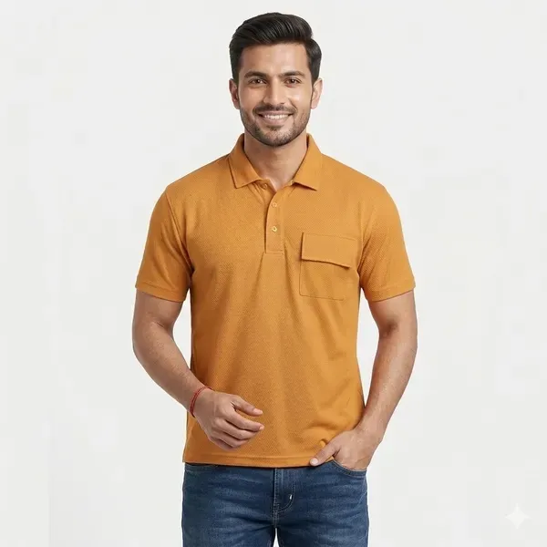Rvlk_Premium_Oversized_Drop_Shoulder_Polo_T_Shirt_Mustard